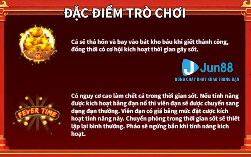 Các tính năng đặc biệt hỗ trợ khi chơi bắn cá